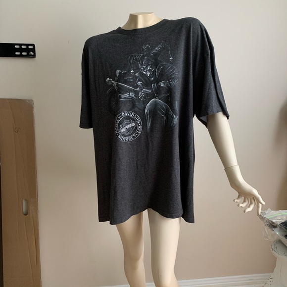 Grey Harley Davidson graphic top - Picture 4 of 8